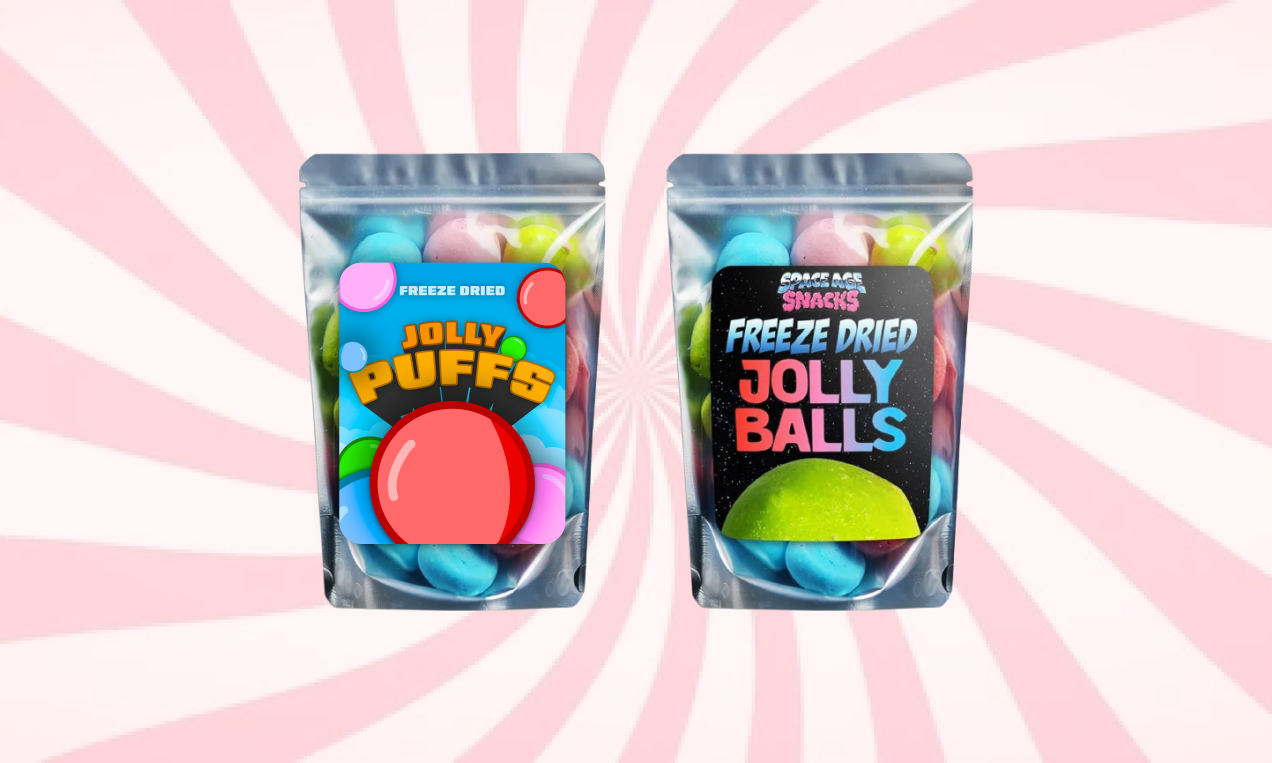 Jolly Puffs project thumbnail - candy label redesign
